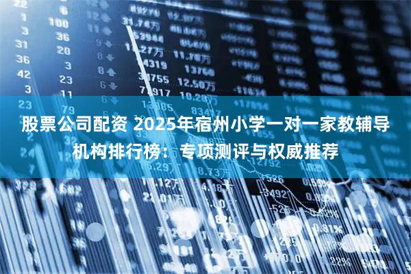 股票公司配资 2025年宿州小学一对一家教辅导机构排行榜：专项测评与权威推荐